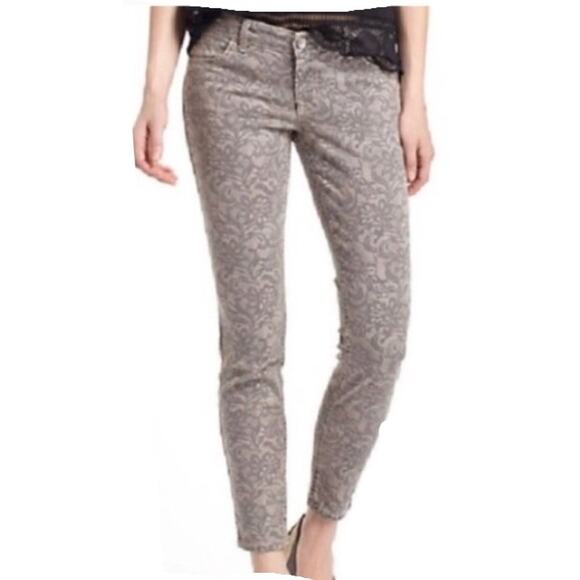 Sanctuary Denim XP453G24 Gray Floral Lace Skinny Casual Stretch Jeans 28 - Picture 1 of 11
